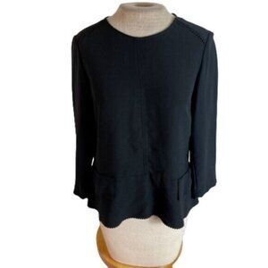 Banana Republic Top Shirt Blouse Black XS